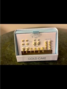 GOLD CAKE Cravings Gold-Tone Earring Set - 12-Pair
